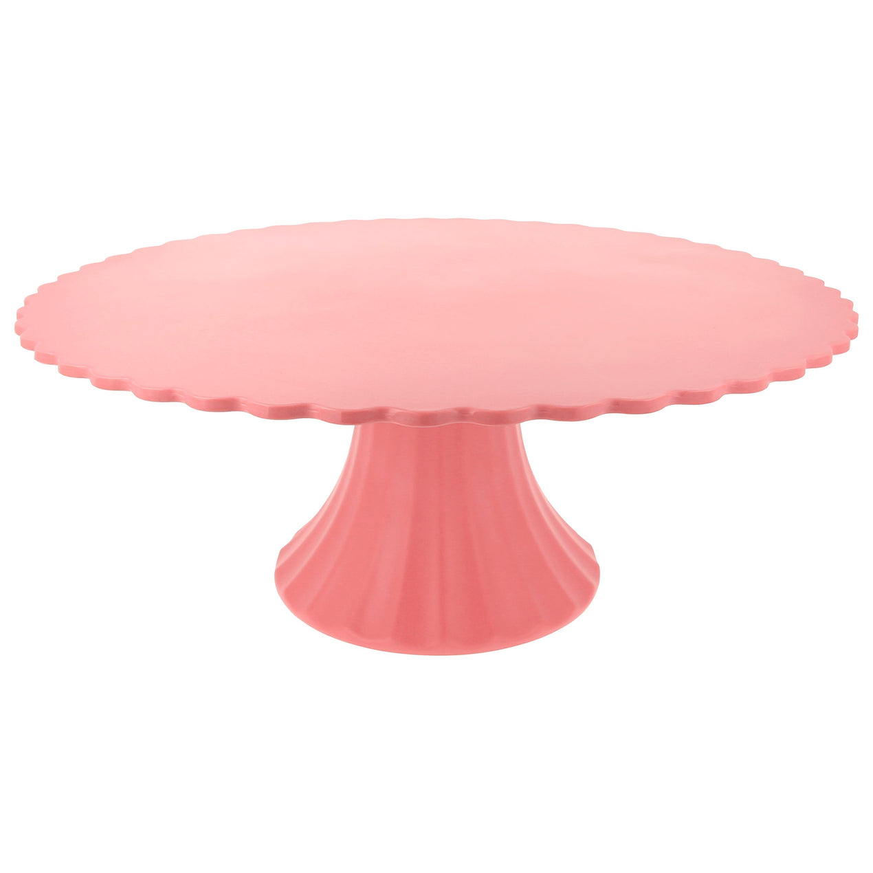 lenox Large Reusable Bamboo Cake Stand Pink