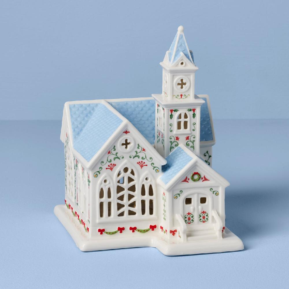 Lenox Lenox Village Christmas Lit Church Figurine
