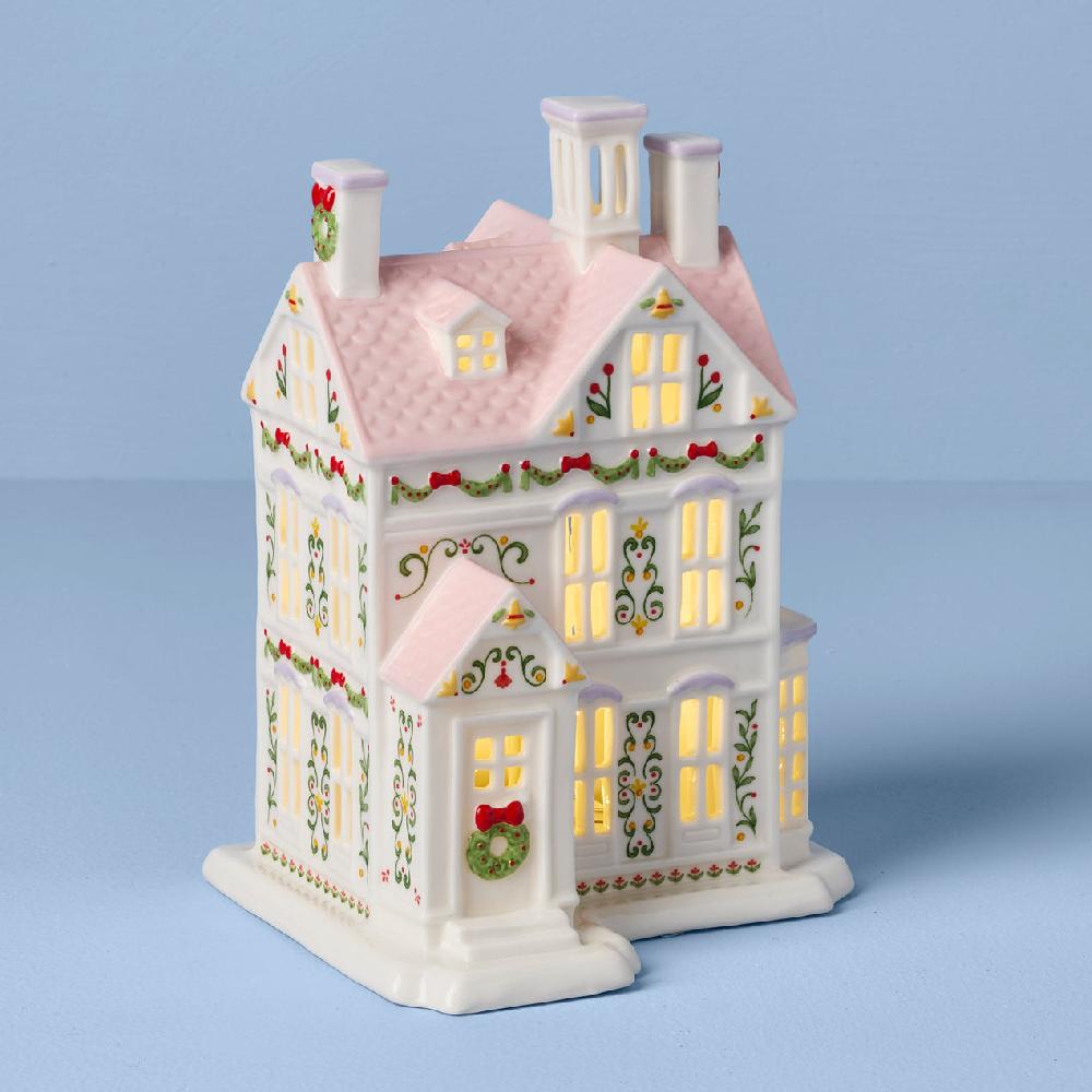lenox Lenox Village Christmas Lit House Figurine
