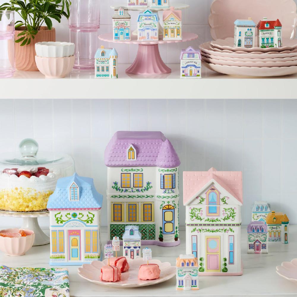 Lenox Lenox Village House Canisters Set Of 3