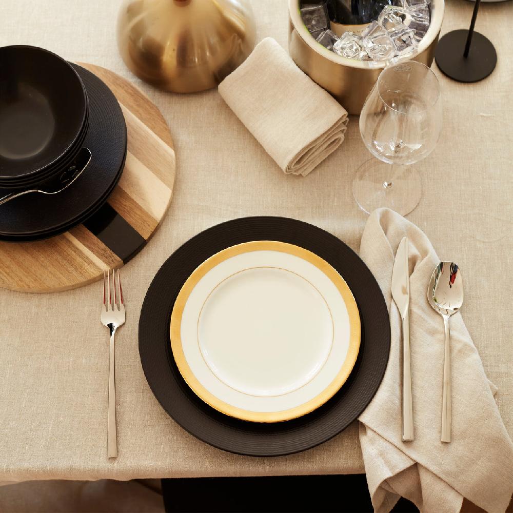 Lenox LX Collective Black 12-Piece Dinnerware Set