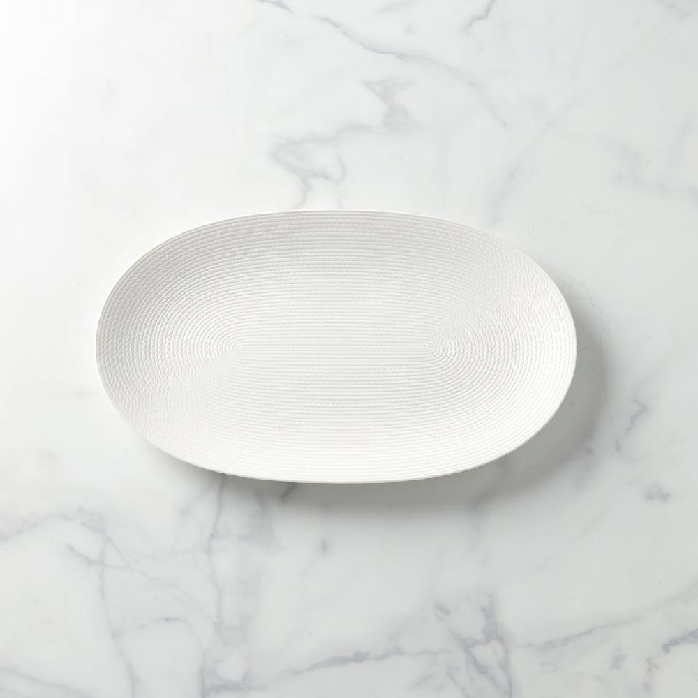 lenox LX Collective White Oval Tray
