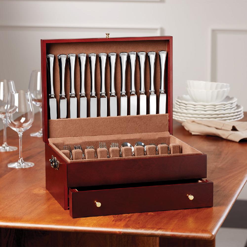 Lenox Mahogany Flatware Chest