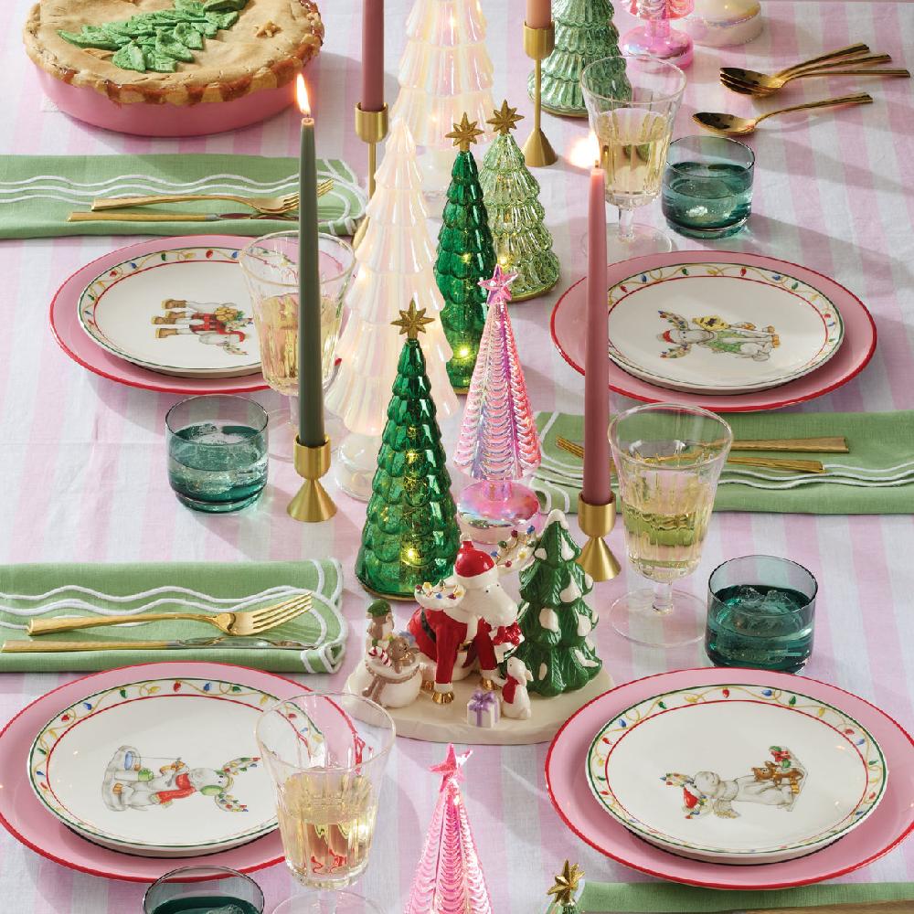 Lenox Make It Pop Dinner Plates - Set Of 4 - Pink/Blue