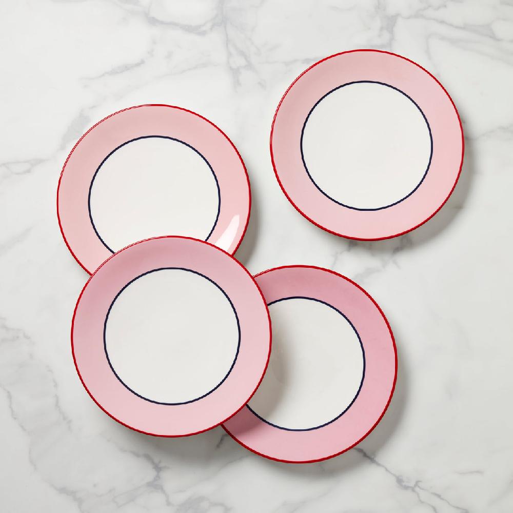 lenox Make It Pop Dinner Plates - Set of 4 - Pink/Blue