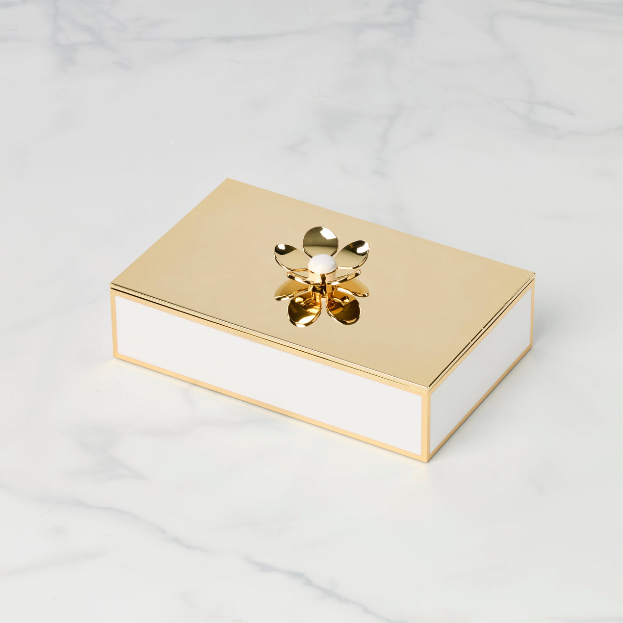 lenox Make It Pop Gold Large Floral Box