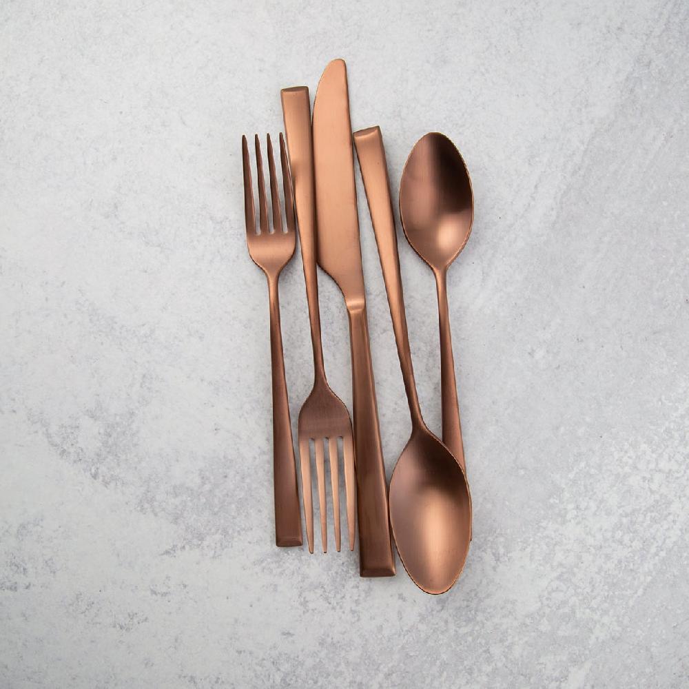 Lenox Marlise Copper Satin 20 Piece Flatware Set