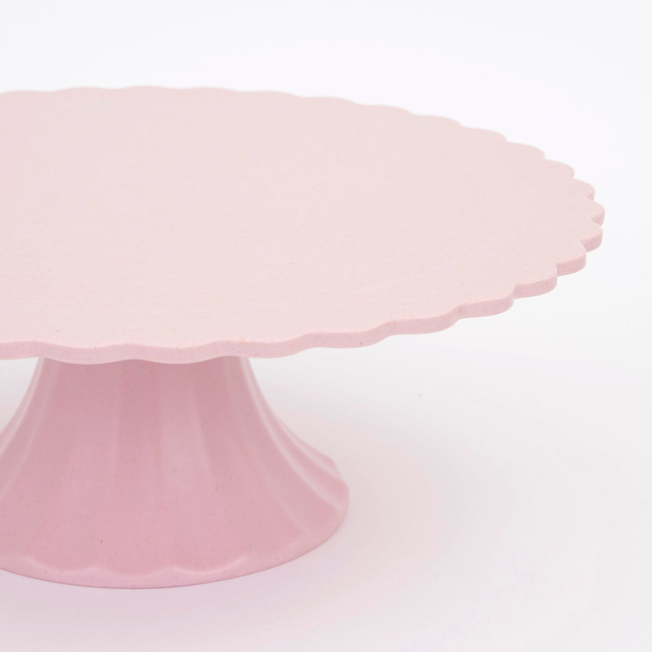Lenox Medium Reusable Bamboo Cake Stand Pink
