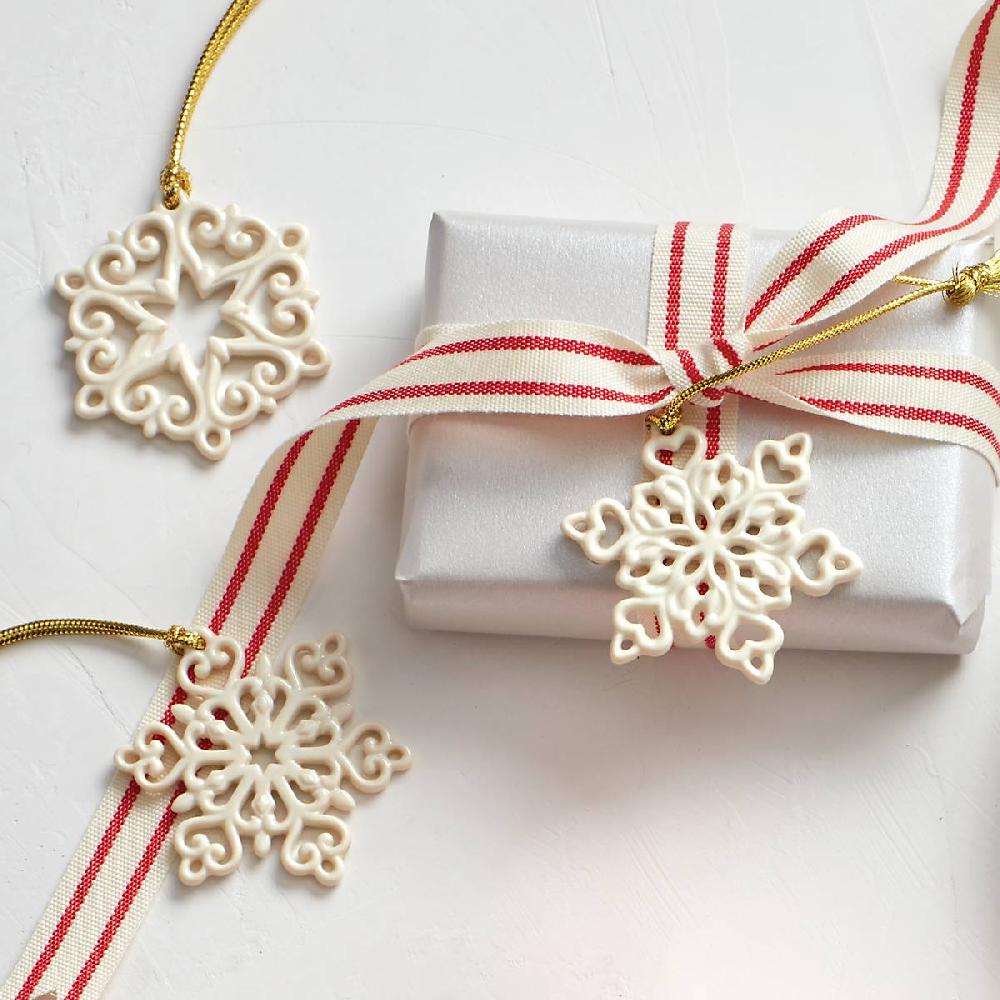 Lenox Mini Snowflake 3-Piece Ornament Set