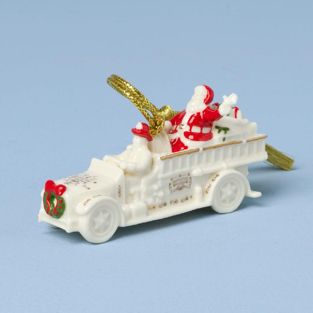 Lenox Mistletoe Park Fire Truck Ornament