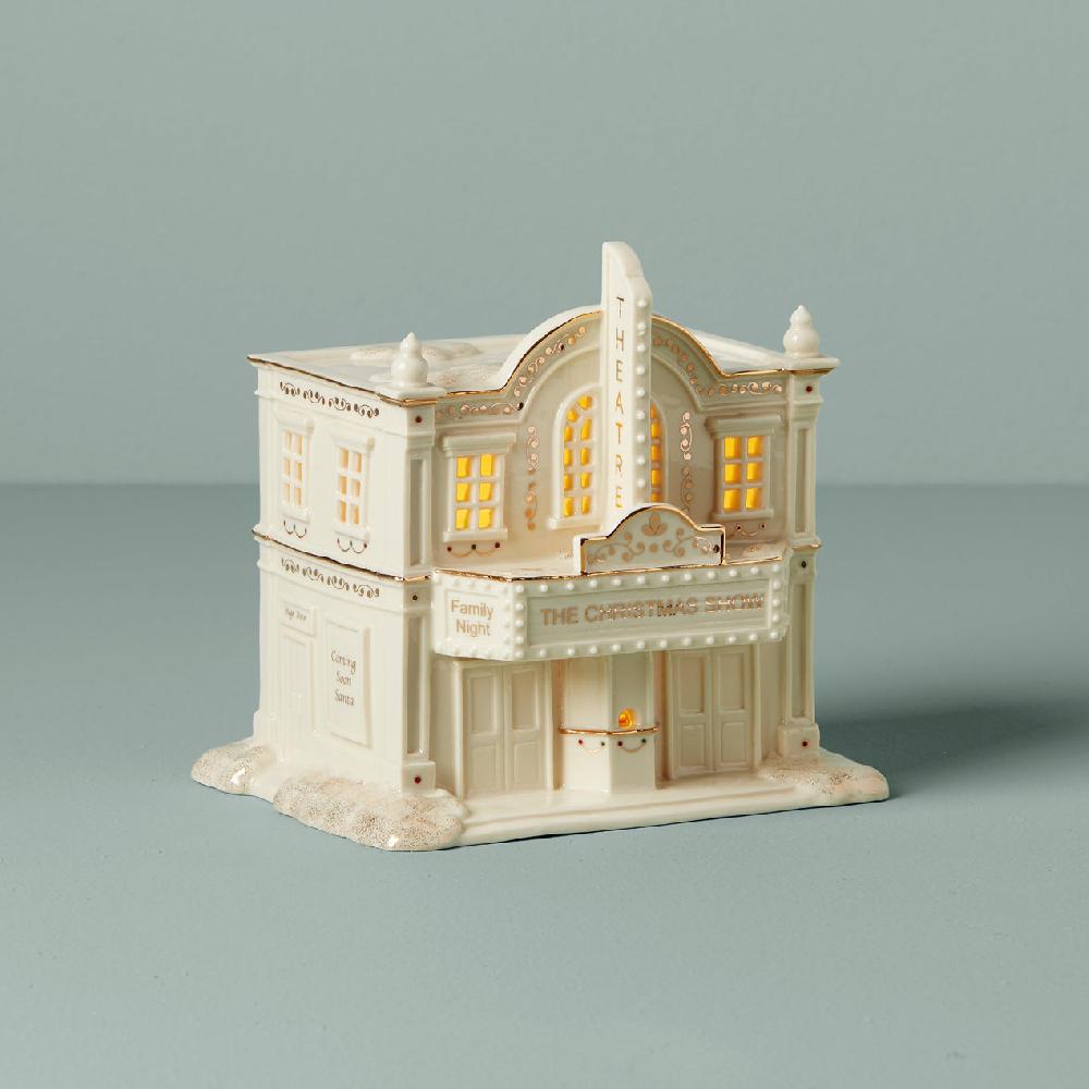 lenox Mistletoe Park Lit County Theatre Figurine