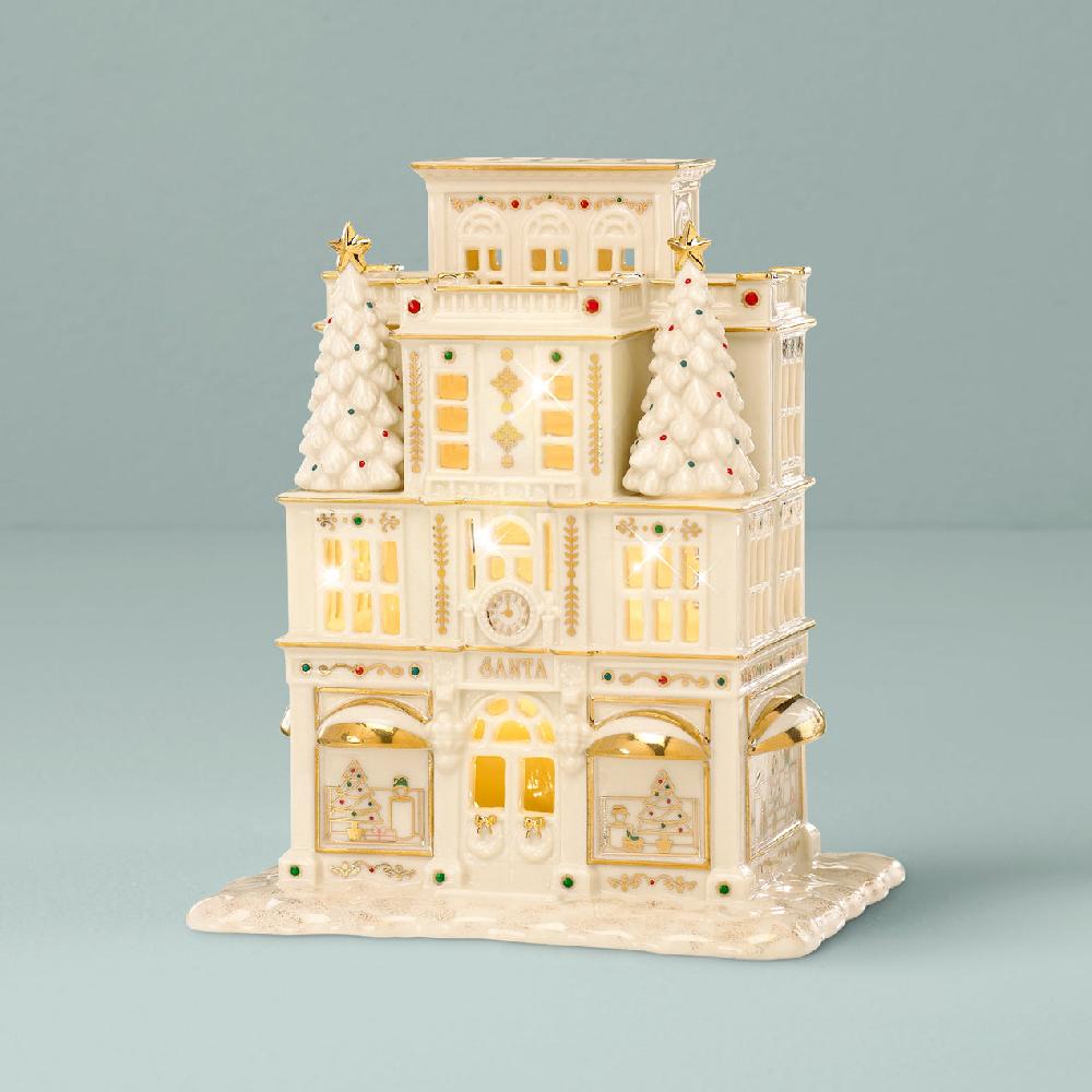 lenox Mistletoe Park Lit Department Store Figurine