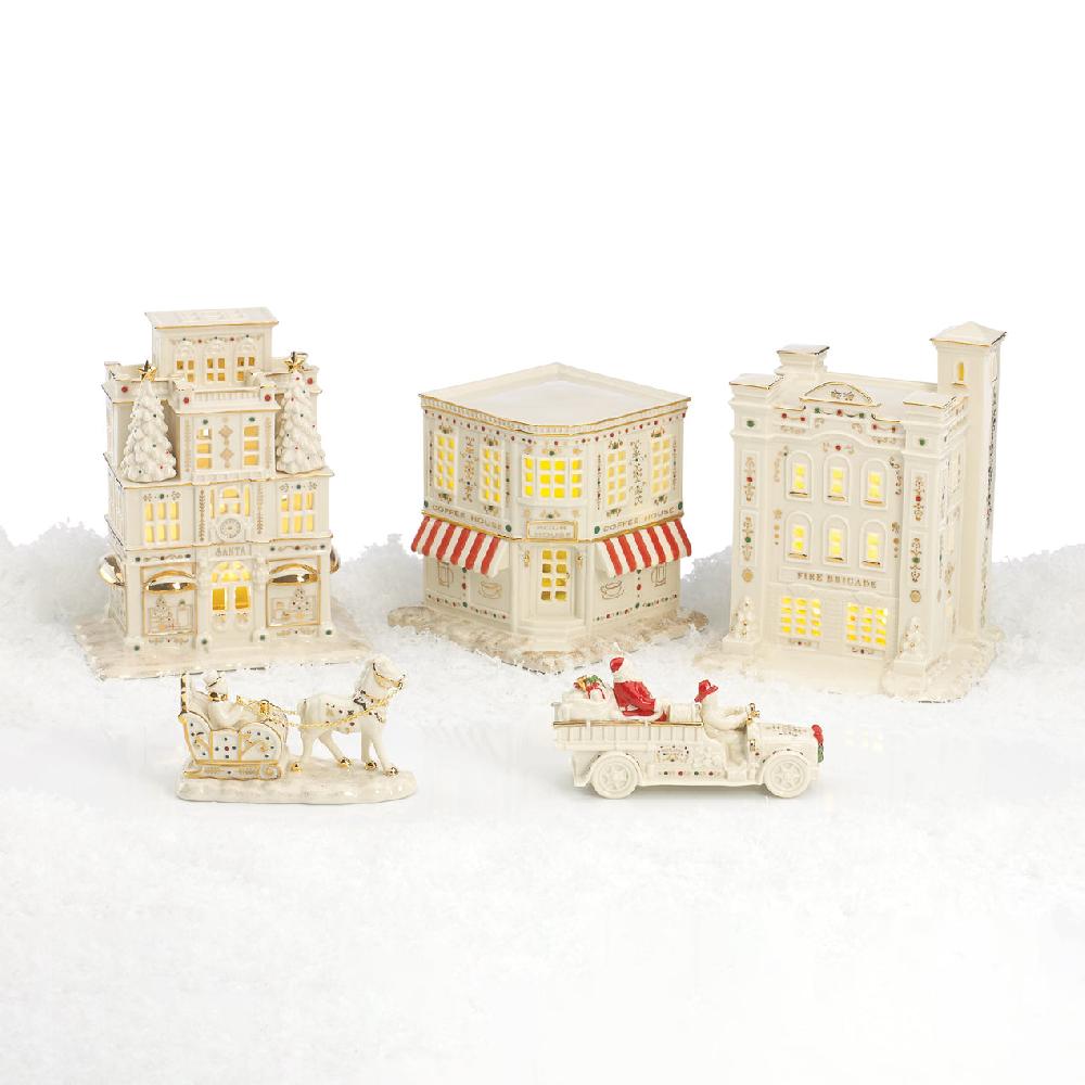 Lenox Mistletoe Park Santa's Fire Truck Figurine