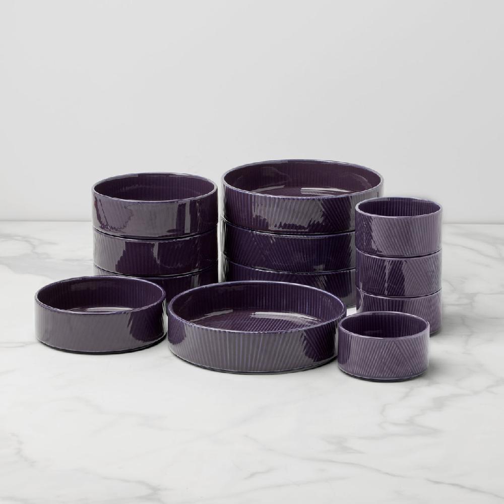 Lenox Modulus Nightshade 12-Piece Bowl Set