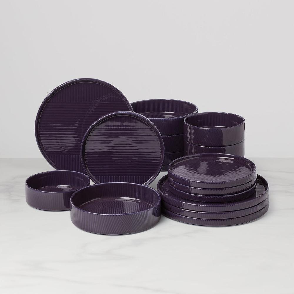 lenox Modulus Nightshade 16-Piece Dinnerware Set