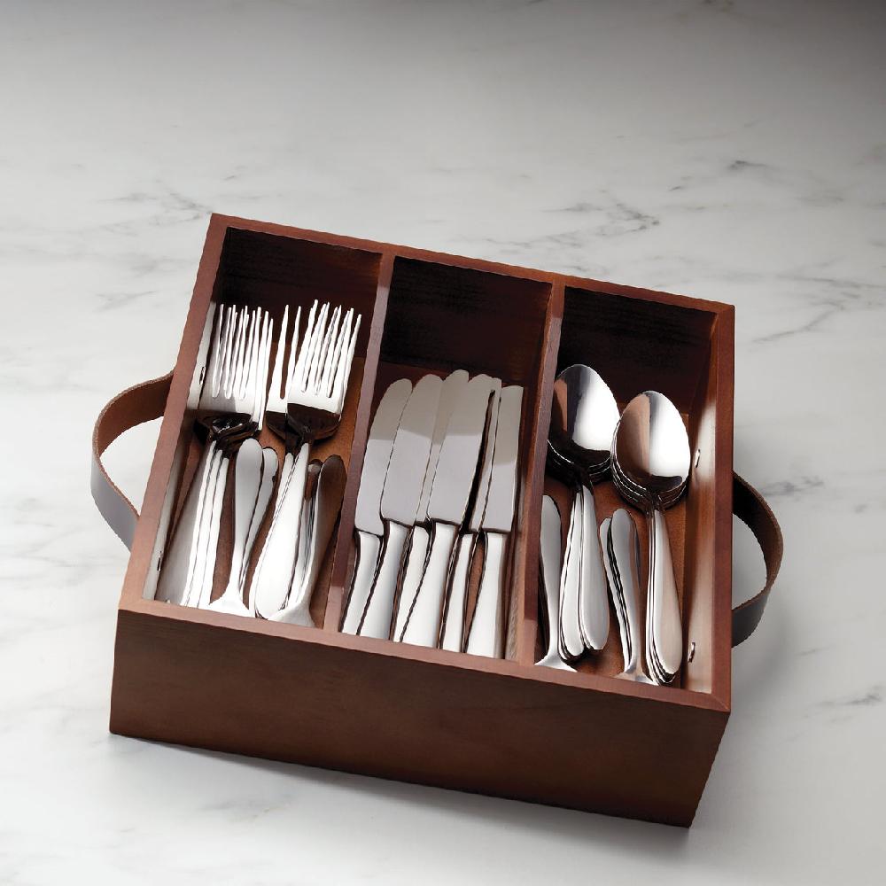 Lenox Mooncrest 30 Piece Flatware Set With Caddy