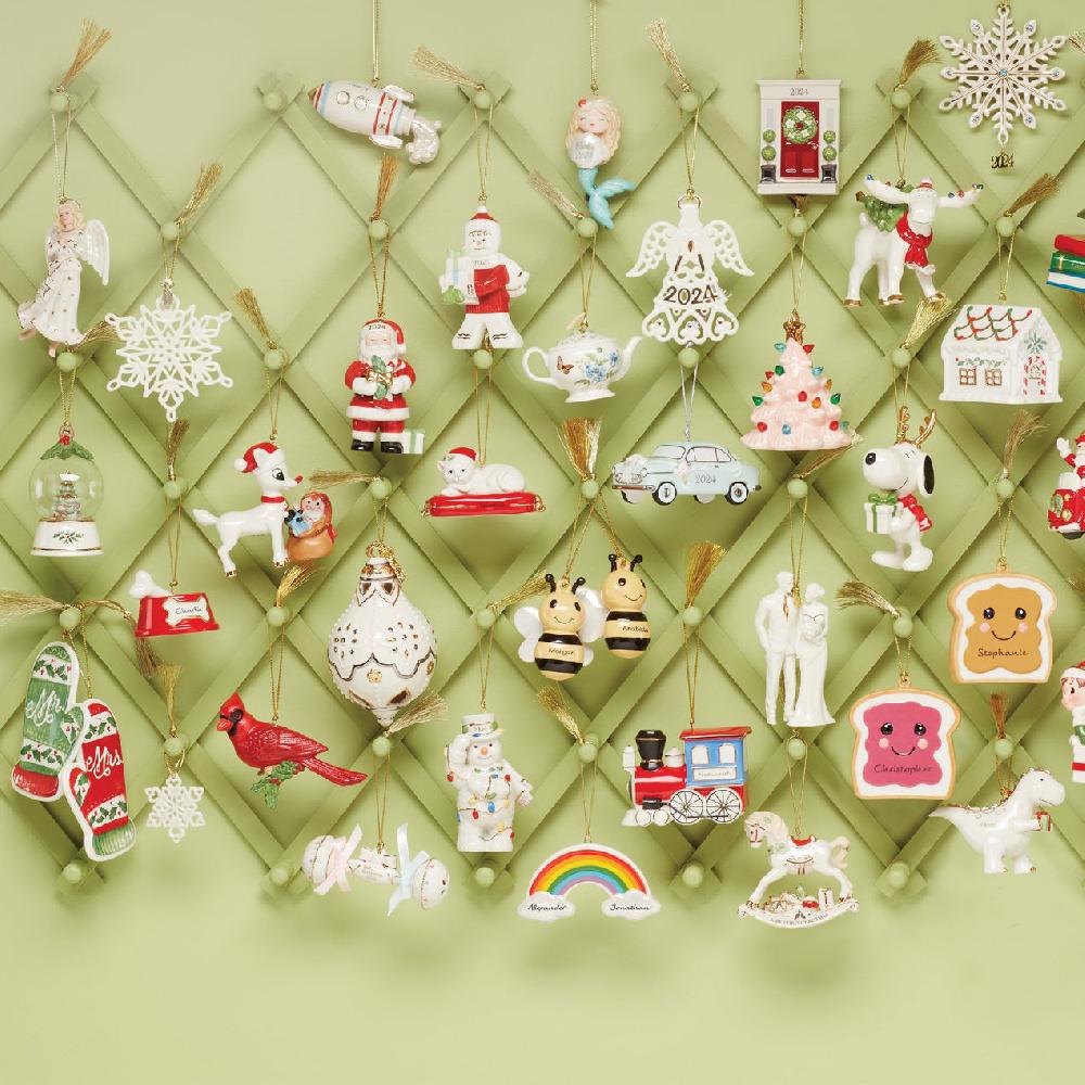 Lenox Mr. & Mrs. Mitten Ornaments - Set Of 2