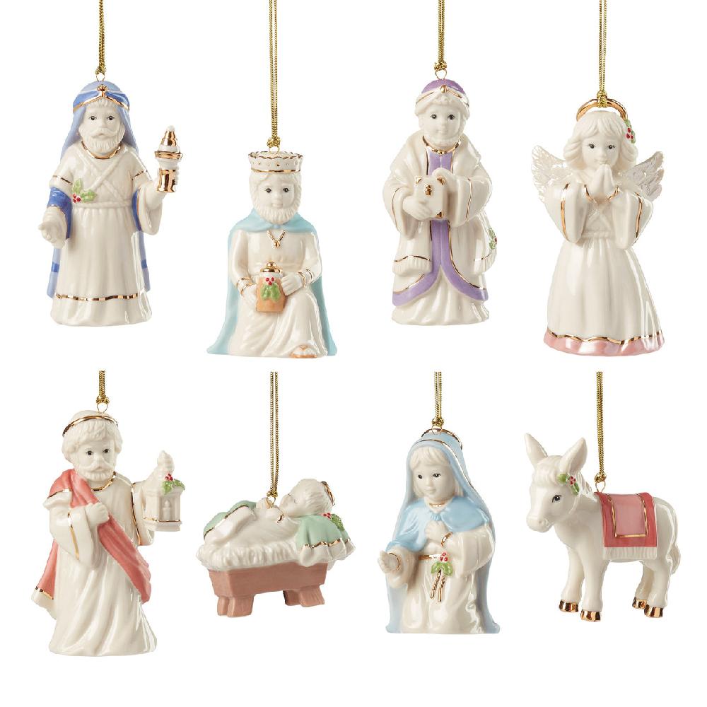 Lenox Nativity 8-Pc Ornament Set
