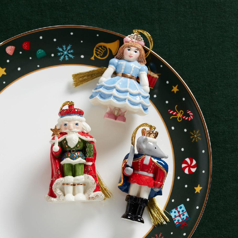 Lenox Nutcracker Ballet 3-Piece Ornament Set