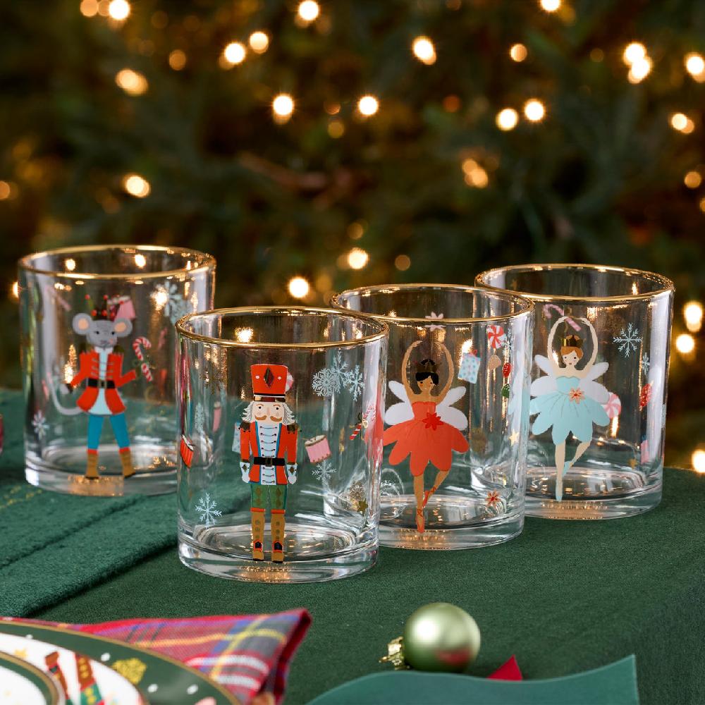 Lenox Nutcracker Ballet DOF Glasses Set Of 4