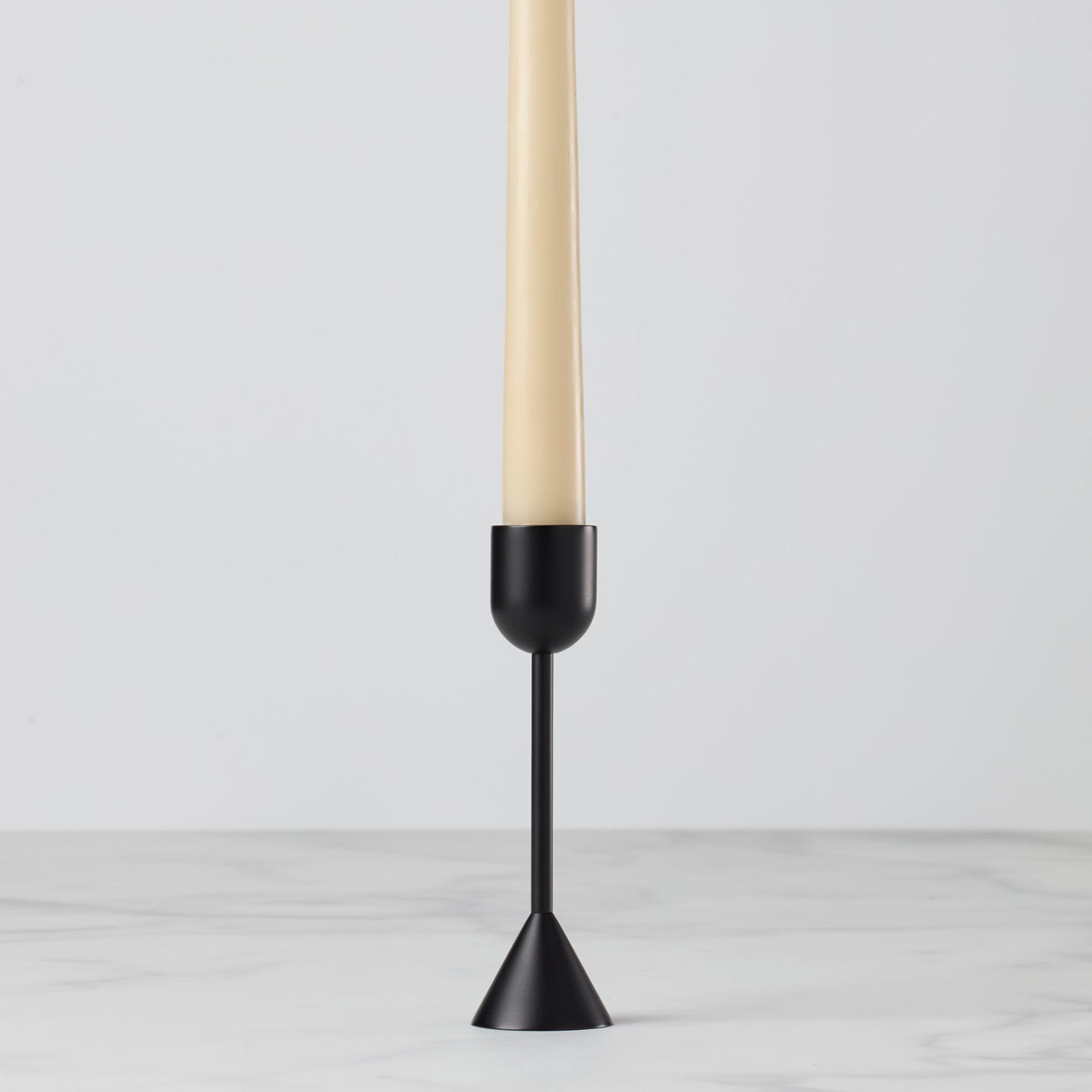Lenox Onyx Brass Tall Taper Candle Holder
