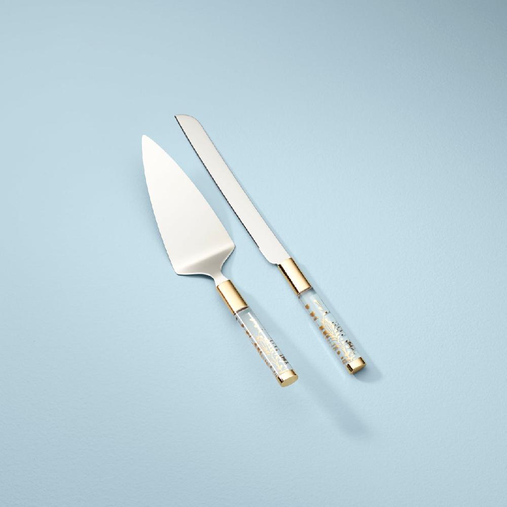 lenox Opal Innocence 2-Piece Cake Knife & Server Set