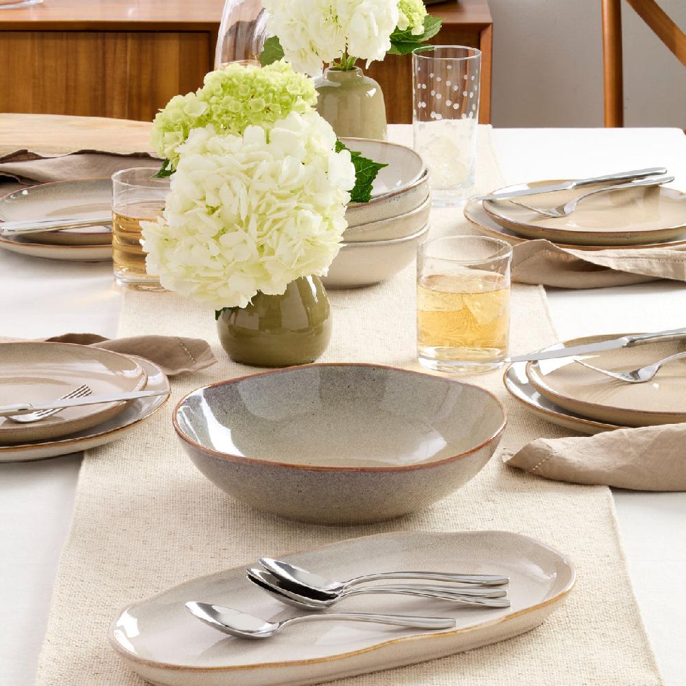 Lenox Organic Shades Oatmeal 2-Piece Serving Set