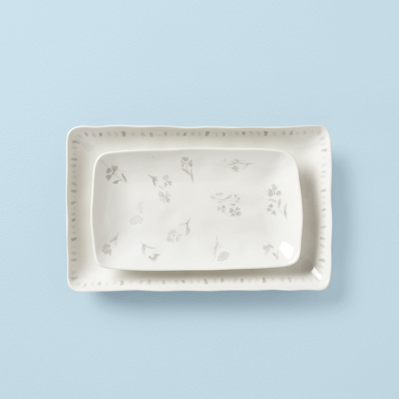 lenox Oyster Bay 2-Piece Nesting Serving Platters