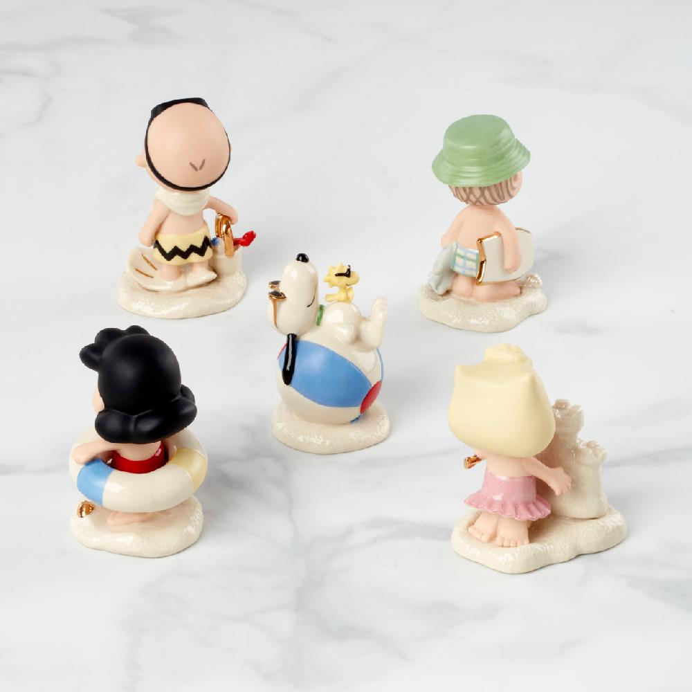 Lenox Peanuts 5-Piece Beach Party Figurine Set
