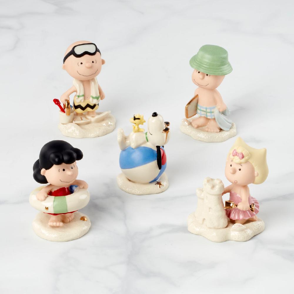 lenox Peanuts 5-Piece Beach Party Figurine Set