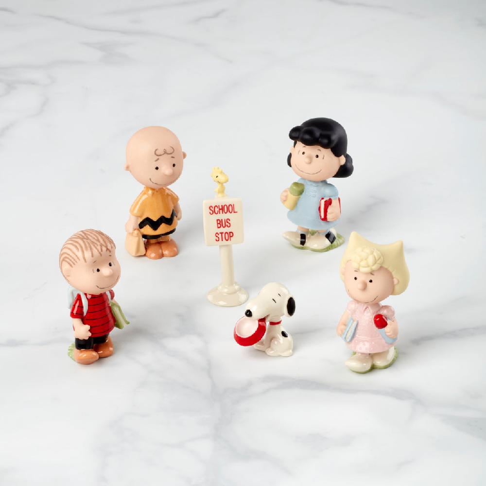 lenox Peanuts 6-Piece Back To School Figurine Set