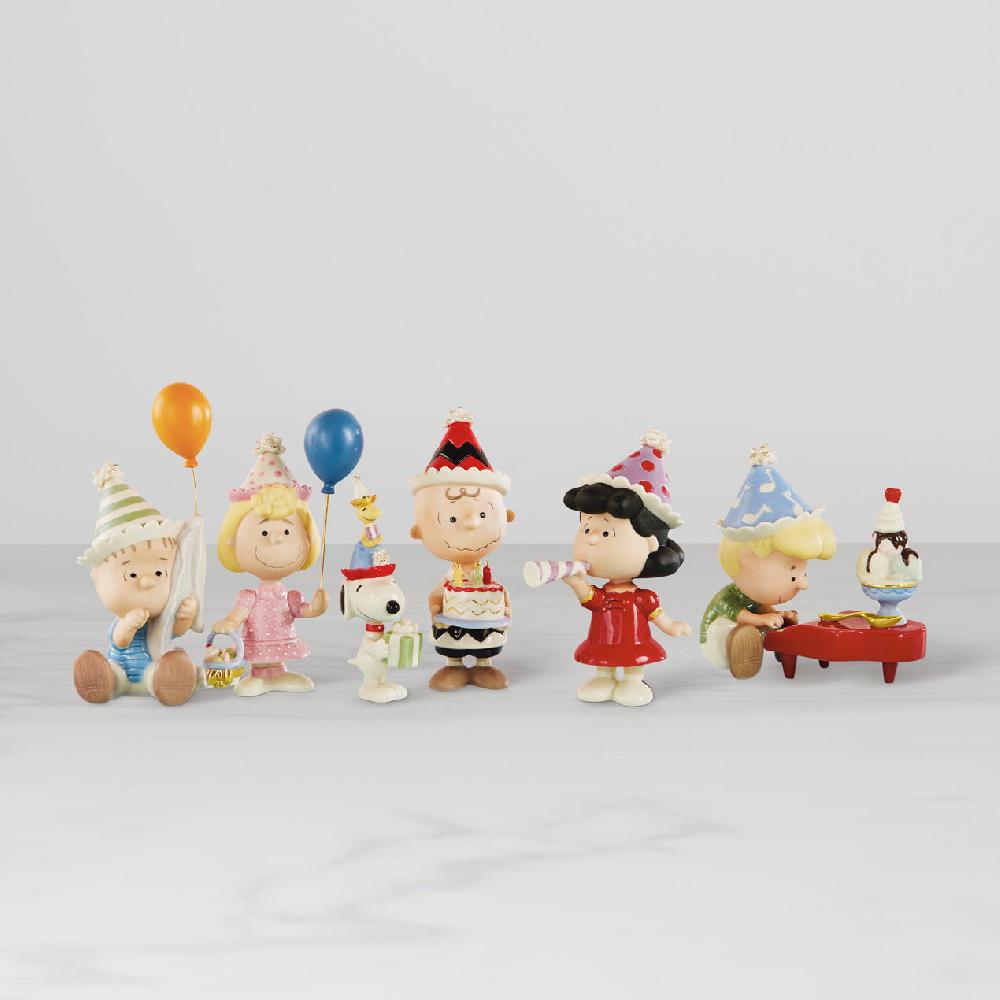 lenox Peanuts 6-Piece Birthday Party Figurine Set