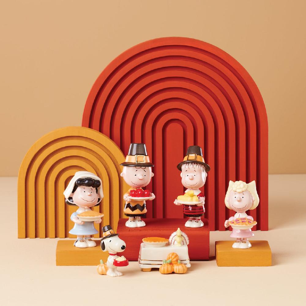 Lenox Peanuts 6-Piece Thanksgiving Figurine Set