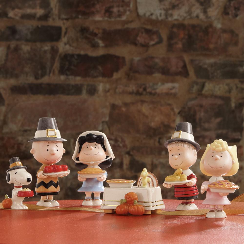Lenox Peanuts 6-Piece Thanksgiving Figurine Set