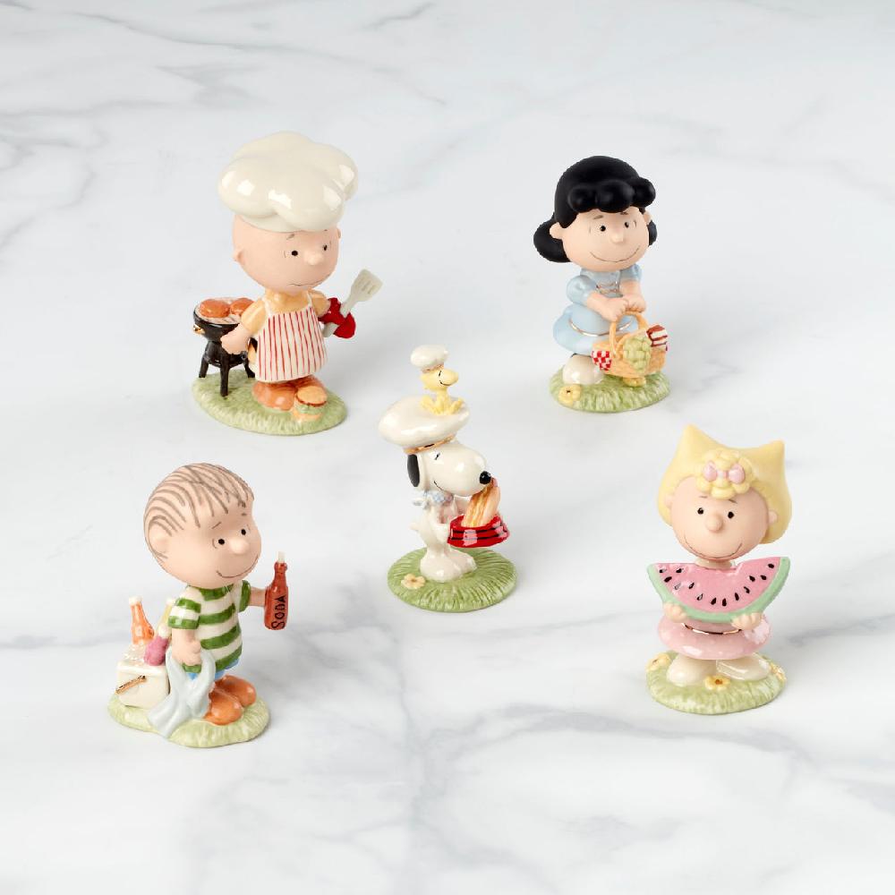 lenox Peanuts Barbecue 5-Piece Figurine Set