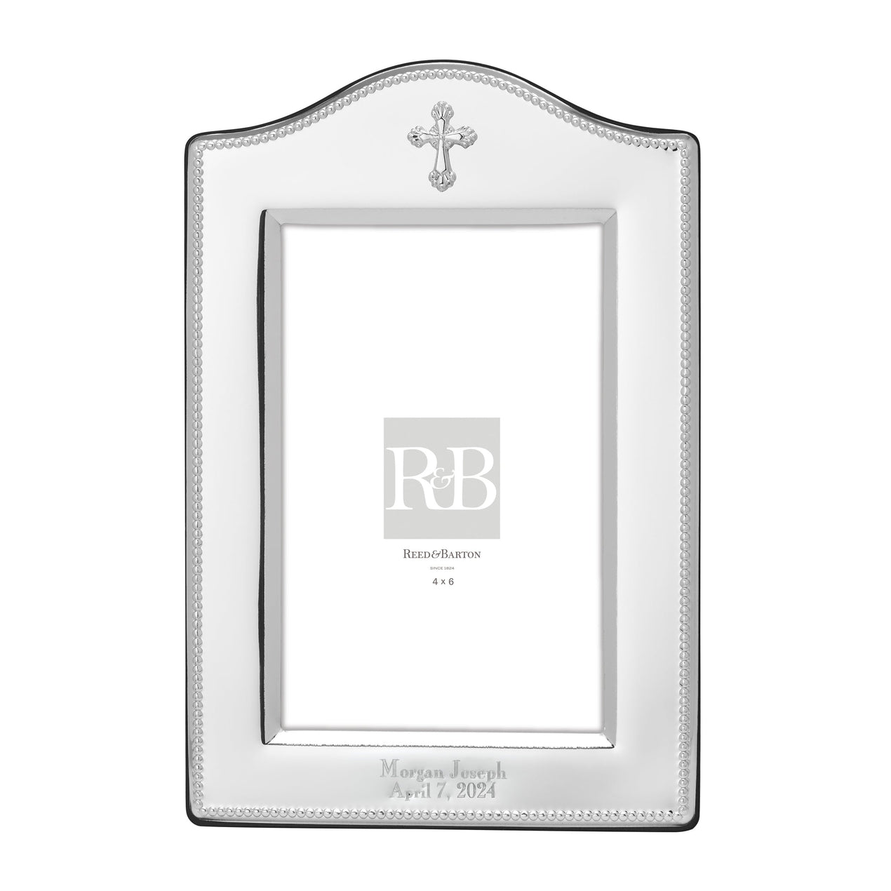 Lenox Personalized Abbey Cross 4" X 6" Frame