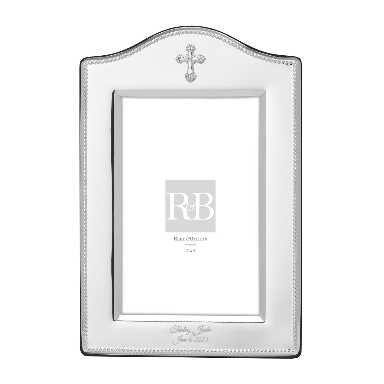 Lenox Personalized Abbey Cross 4" X 6" Frame