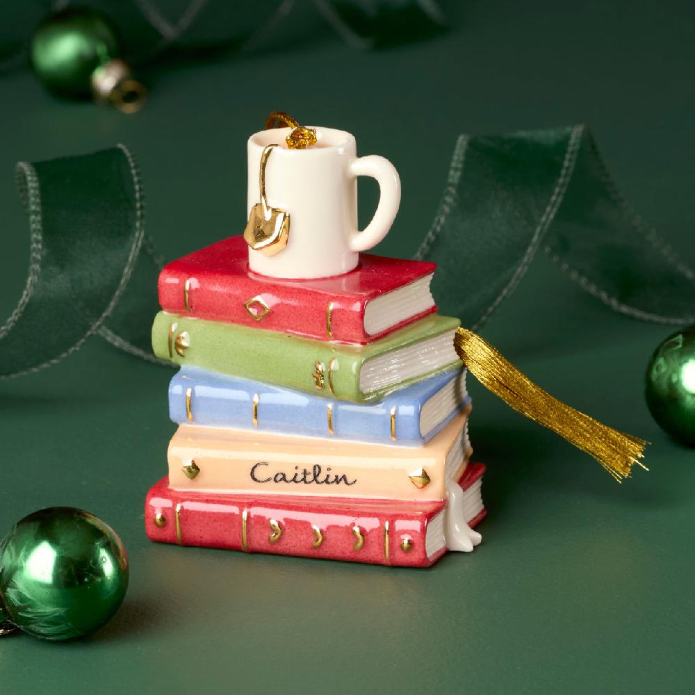 Lenox Personalized Bookworm Ornament