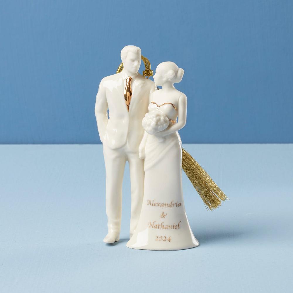 lenox Personalized Bride & Groom Ornament