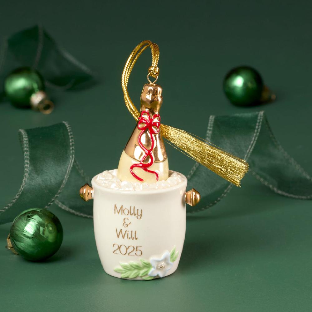 Lenox Personalized Champagne Bucket Ornament