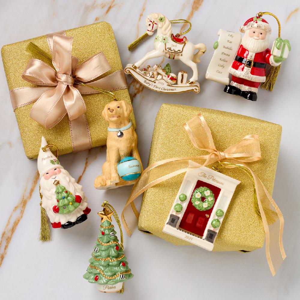 Lenox Personalized Christmas Gnome Ornament