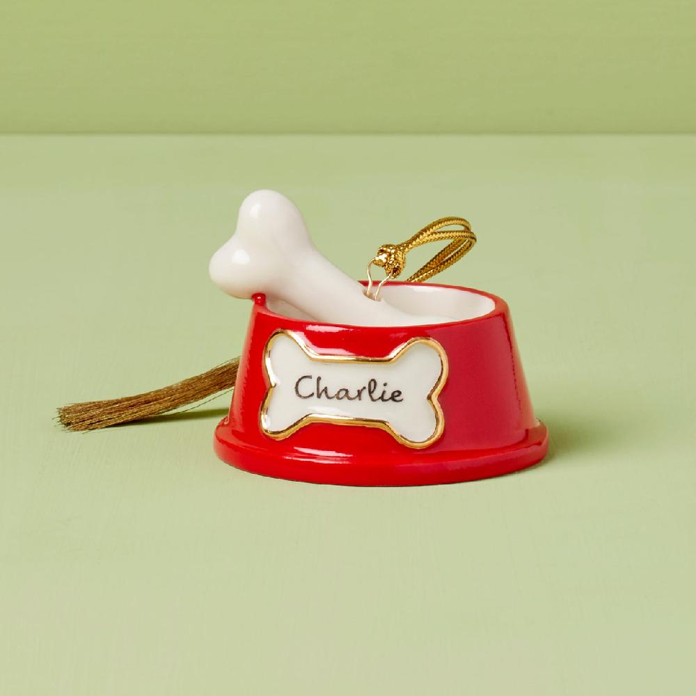 lenox Personalized Dog Bone Ornament