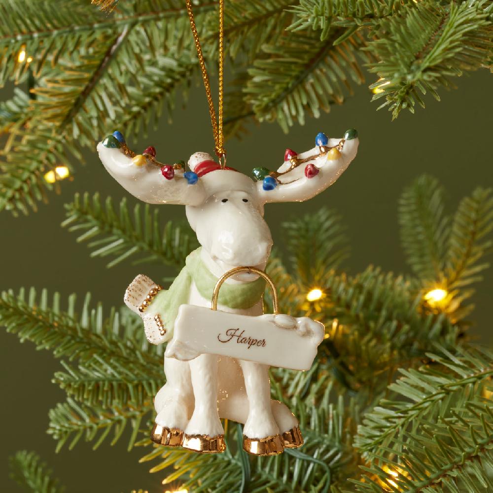 Lenox Personalized Marcel The Moose Ornament