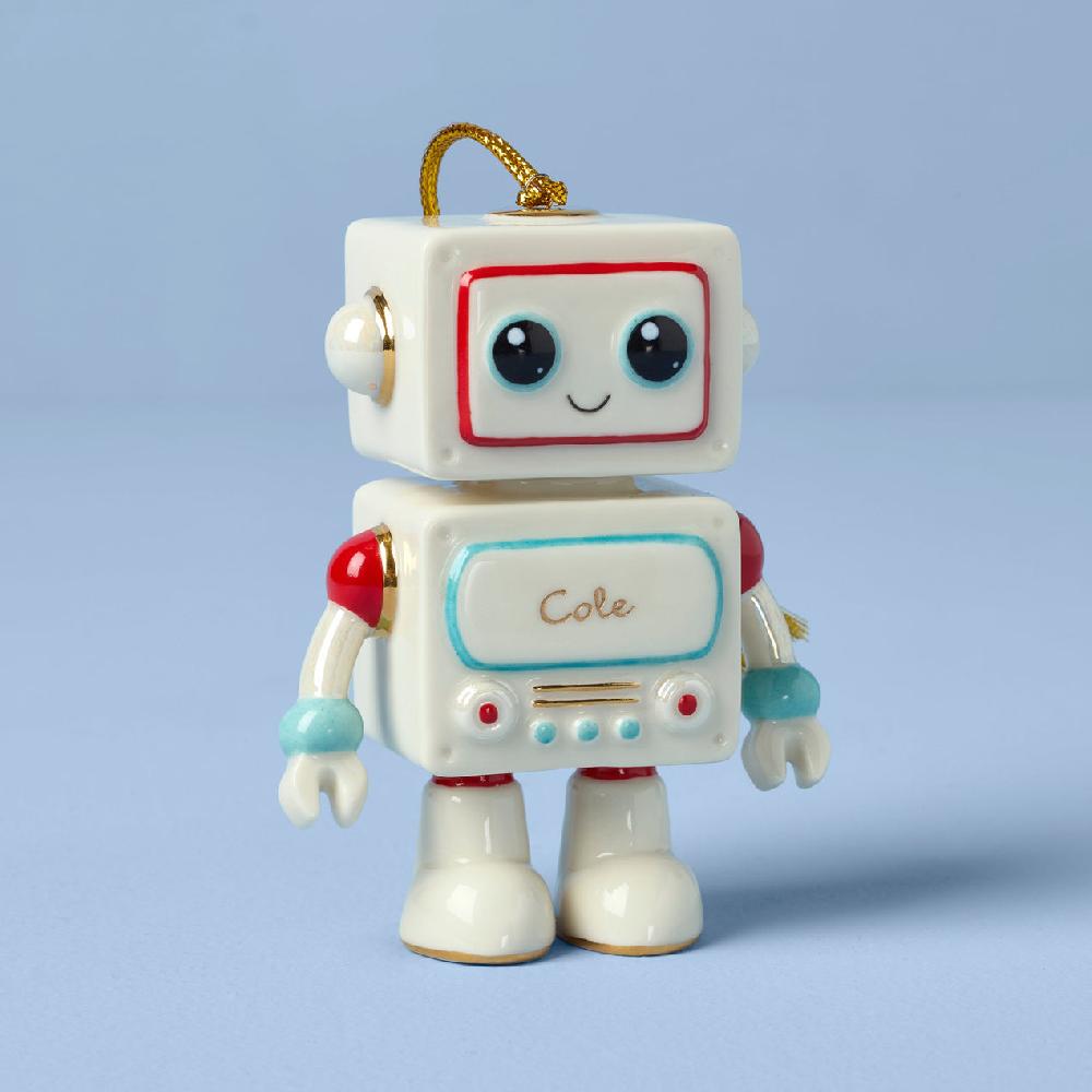 lenox Personalized Robot Ornament
