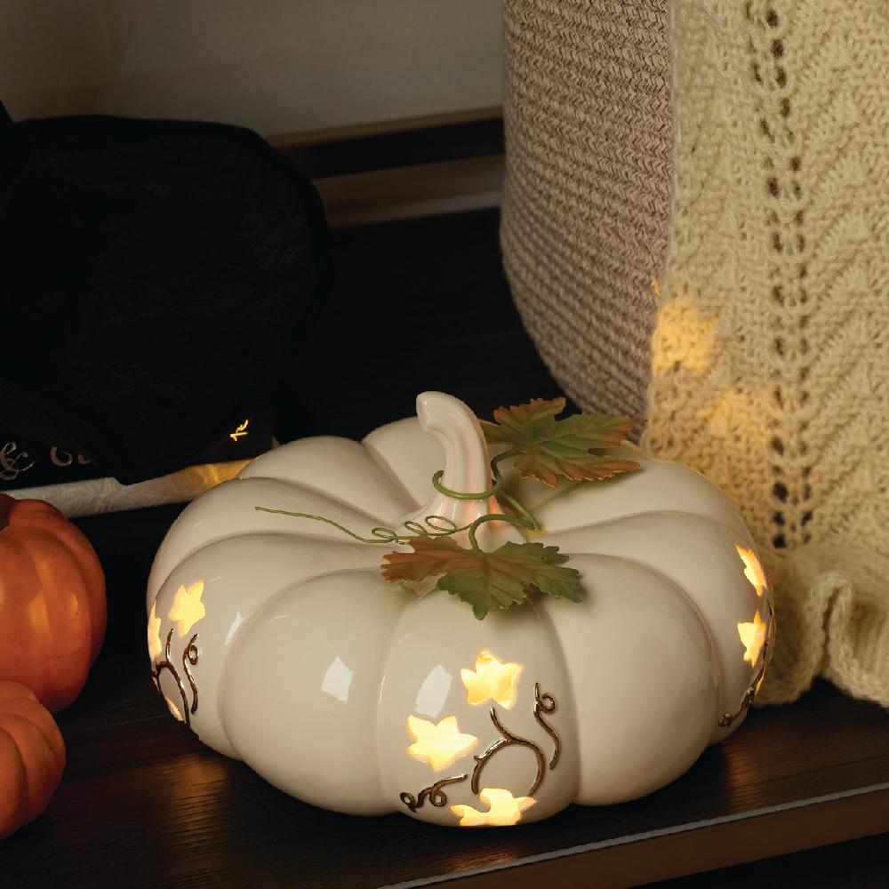 Lenox Pierced Lit Pumpkin Short