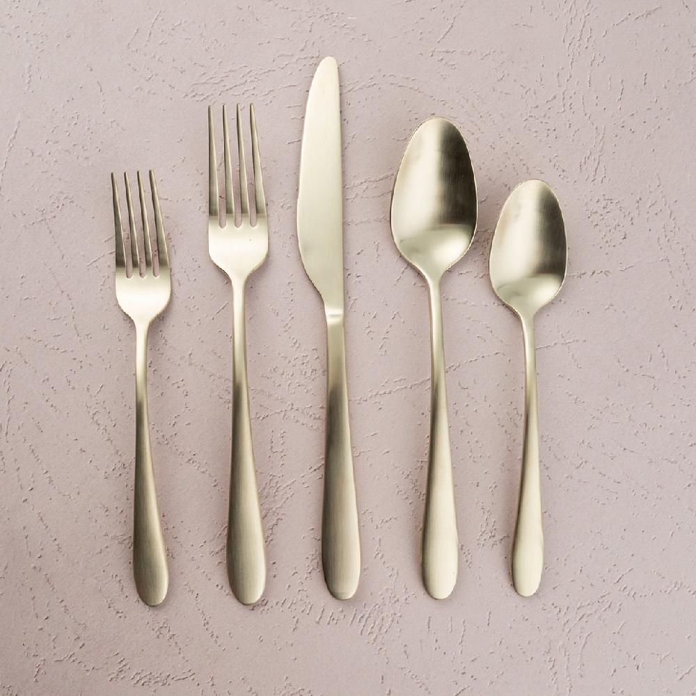 Lenox Poet Champagne Satin 20 Piece Flatware Set