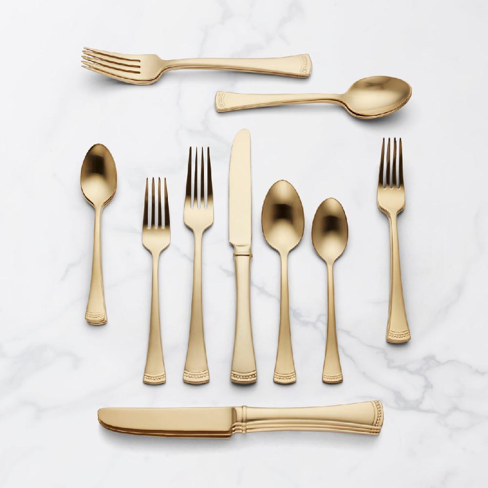 Lenox Portola Gold Satin 20 Piece Flatware Set