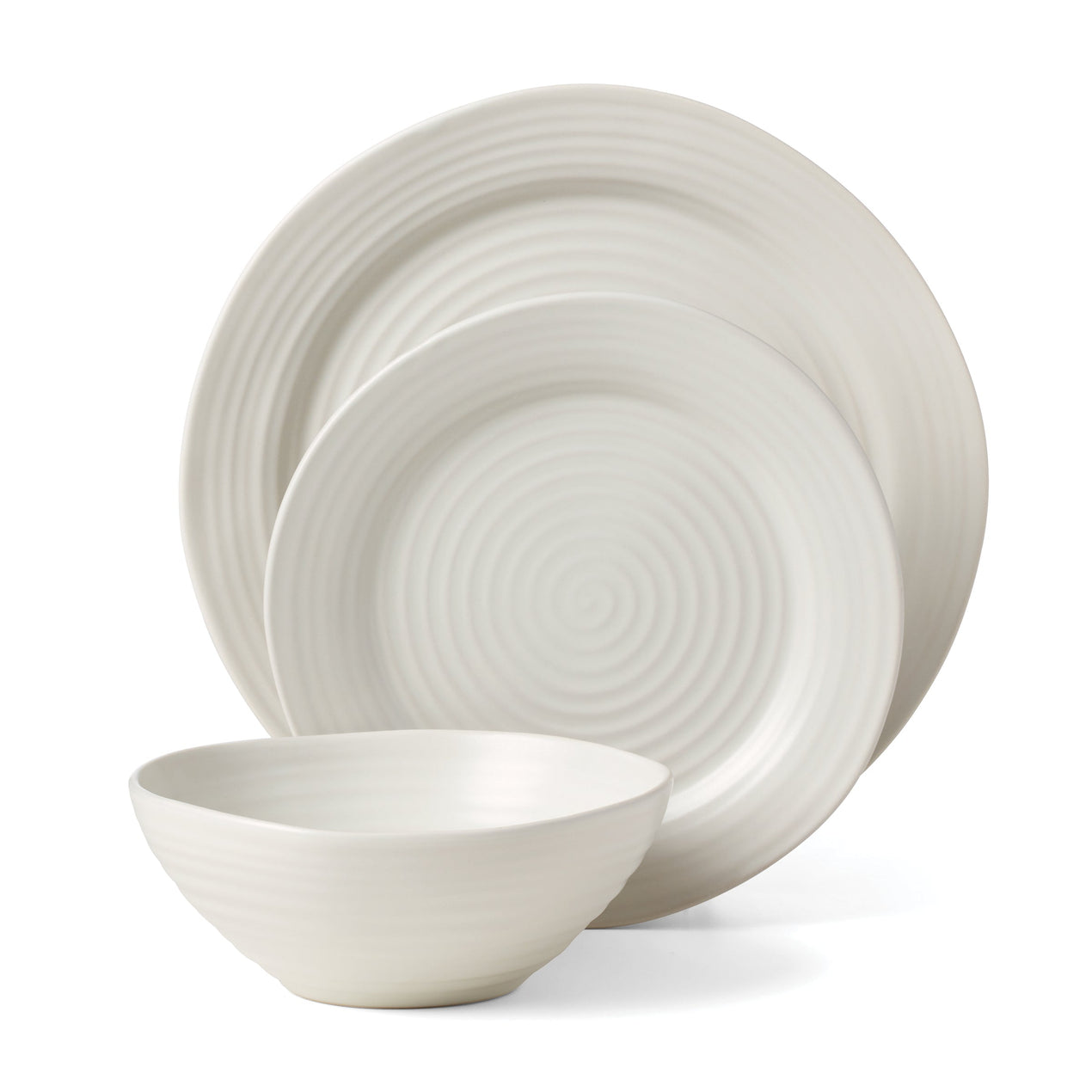 Lenox Ridge White 12-Piece Dinnerware Set