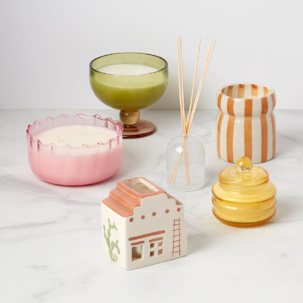 Lenox Ripple 12-oz Soy Wax Candle Desert Peach