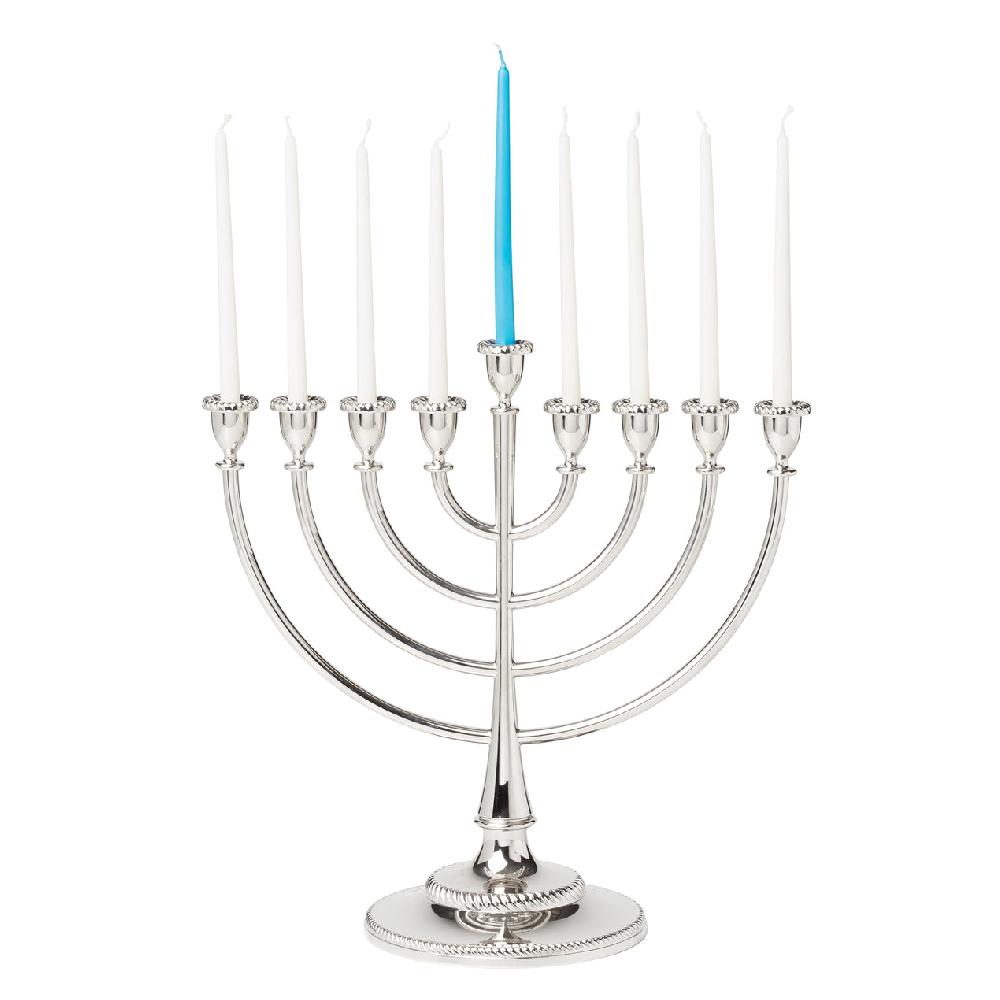 Lenox Roseland Silver Menorah